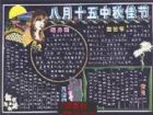 中秋節黑板報：每年農曆八月十五日