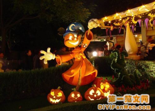 迪士尼夜景圖片