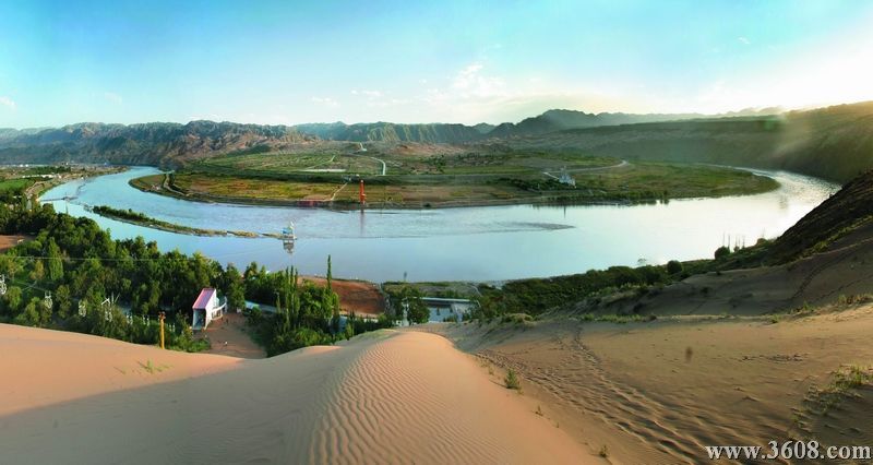 寧夏沙坡頭圖片