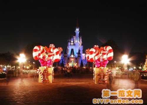 迪士尼夜景圖片