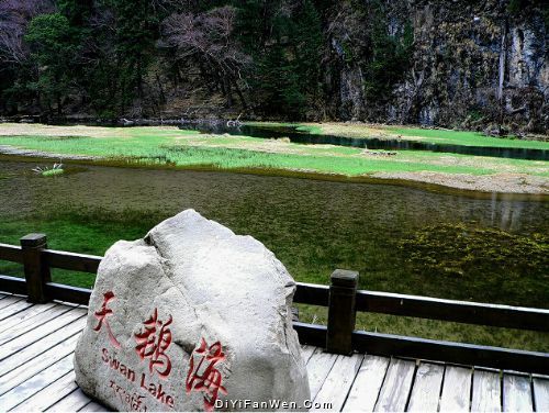 九寨溝天鵝海風光圖片