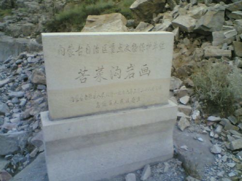 苦菜溝岩畫圖片