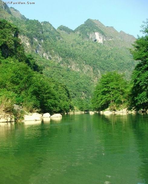 廣西布柳河風光圖片