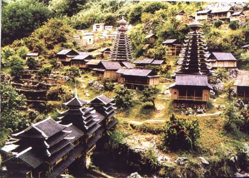 侗寨鼓樓圖片