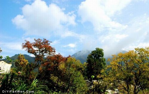 安徽迷人的塔川秋景圖片