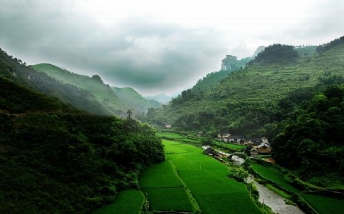 鳳凰古城田園美景圖片