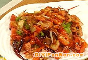 泡菜爆河蝦