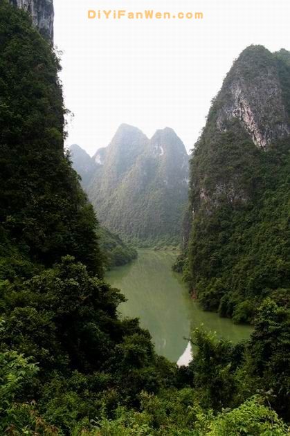 廣西黑水河風光圖片
