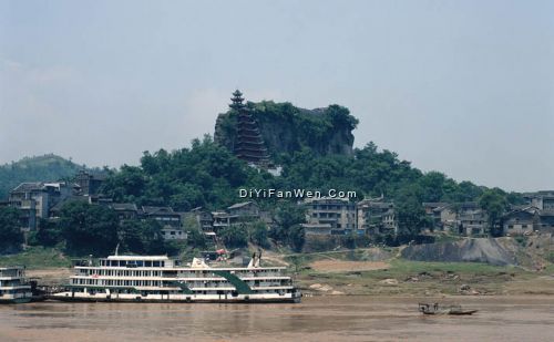 長江三峽石寶寨風景圖片