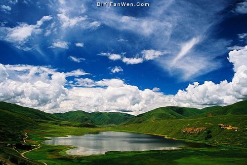 四川甘孜爐霍卡薩湖風光圖片