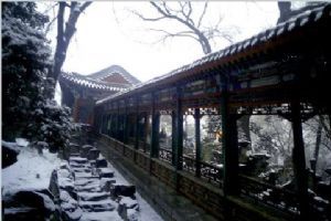 北京恭王府雪景圖片
