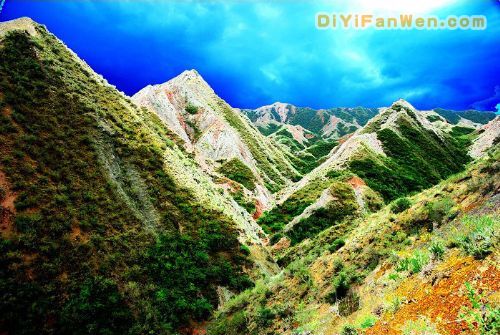 清水河沿途風光圖片