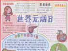 世界無菸日手抄報：內容吸菸與痛經