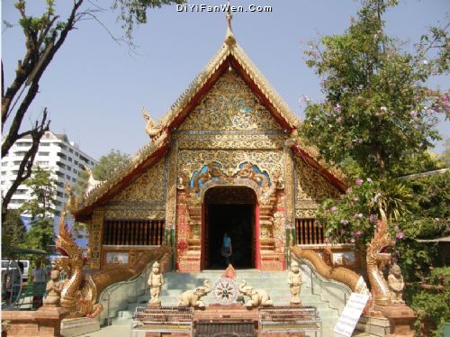 清邁城外寺廟圖片