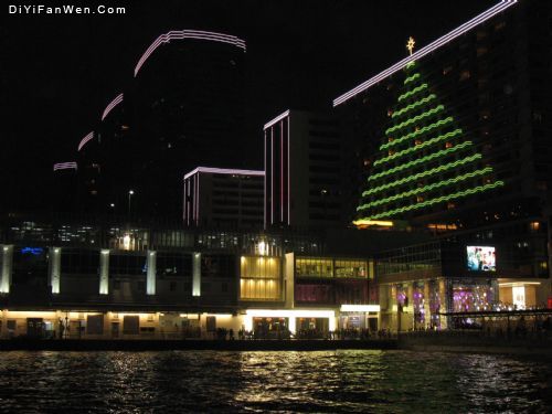 香港聖誕的夜景圖片