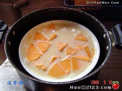 木瓜牛奶蒸雞蛋[多圖]