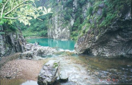 楠溪江石桅岩圖片