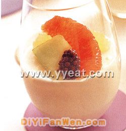 白芝麻牛奶凍