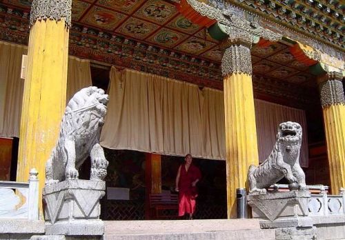 雲南迪慶香格里拉東竹林寺圖片