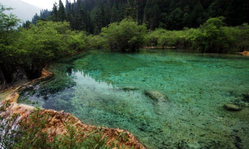 黃龍溝圖片