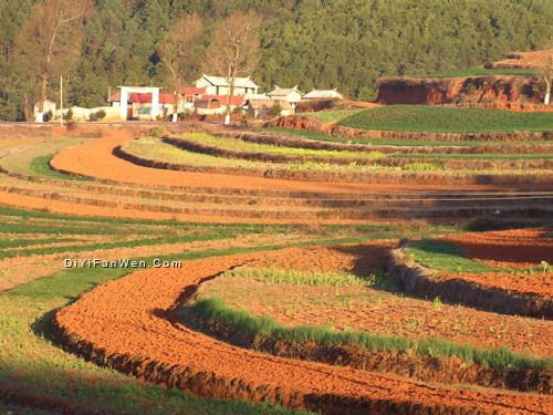 雲南昆明東川紅土地圖片