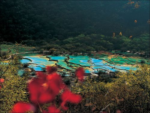 五彩池圖片