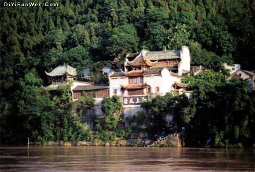 長江三峽張飛廟圖片