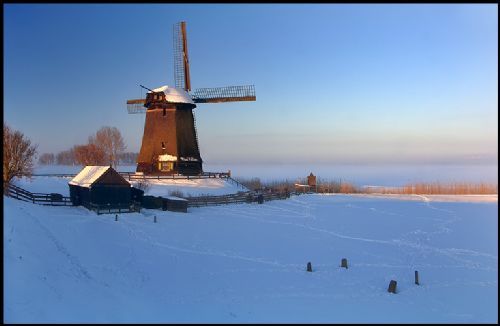 荷蘭大風車圖片