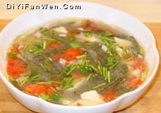蓴菜白玉番茄湯