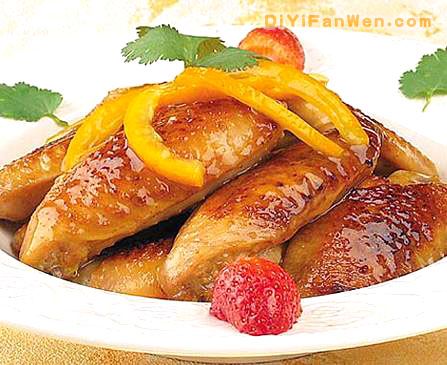 美味可口香橙雞翅