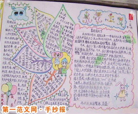 國慶節手抄報：國慶節
