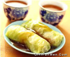 蠔油白菜卷