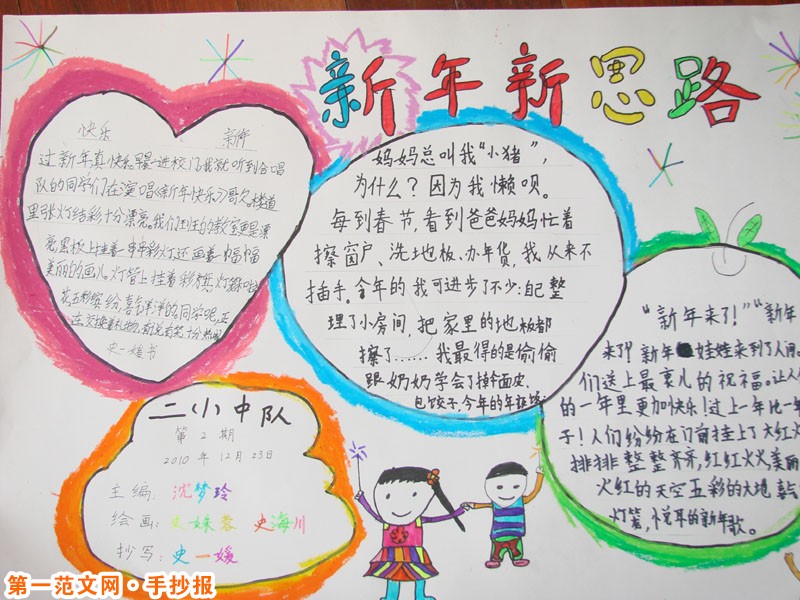 迎新年手抄報：做豆腐和接玉皇