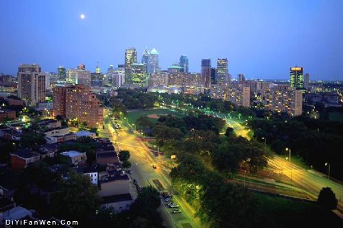璀璨的波士頓夜景圖片