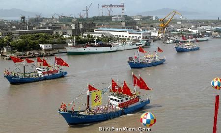 沈家門漁港圖片