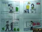 公寓文明建設黑板報設計