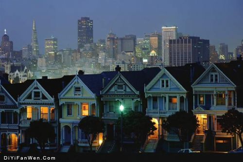 璀璨的波士頓夜景圖片