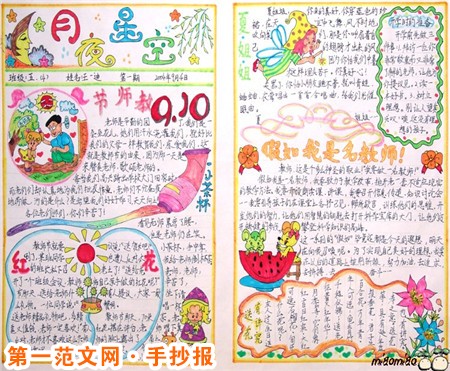 教師節手抄報圖片：願你青春常駐