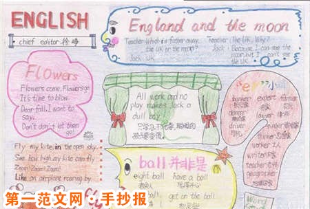 感恩節手抄報：三年級手抄報