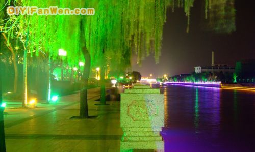 揚州古運河夜景圖片