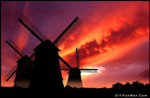 荷蘭大風車圖片