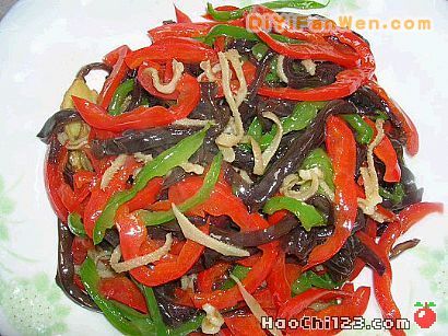木耳炒百葉[多圖]