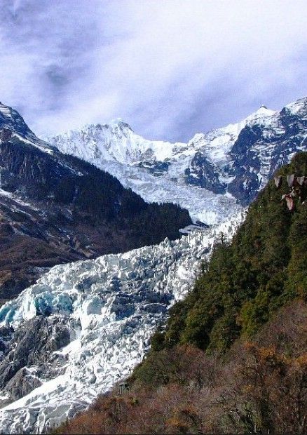 雲南明永冰川美景圖片