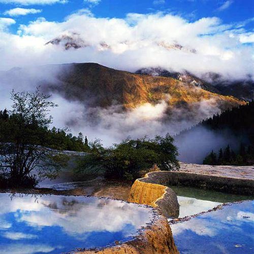 九寨溝之彩林翠海圖片