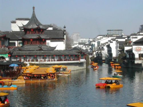 秦淮河風光圖片