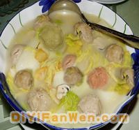 三色肉丸