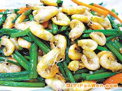 韭菜炒蝦肉