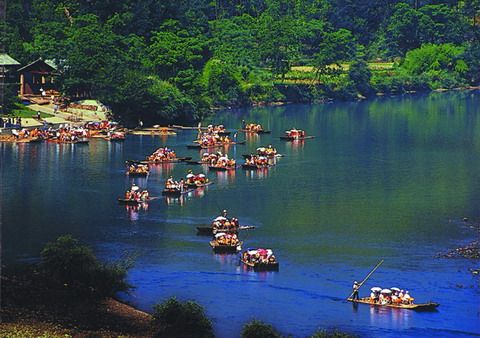 仙居永安溪漂流圖片