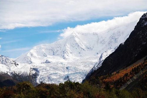 西藏米堆冰川圖片
