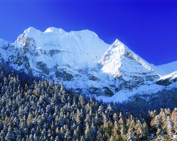 西嶺雪山圖片